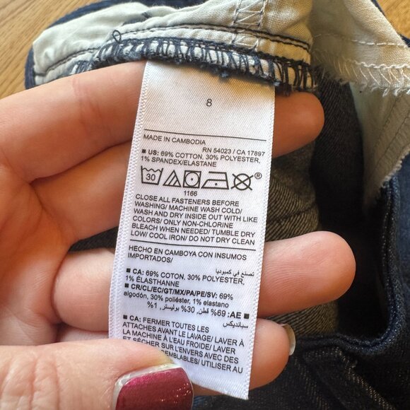 Old Navy High Rise Wow Shorts Dark Wash Size 8 - Picture 8 of 12